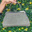 Sac / pochette de soirée doré plissée