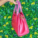 Sac à main rouge avec nœud