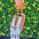 Sac crossbody Zara (marron et blanc)
