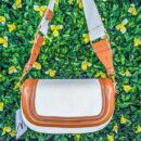 Sac crossbody Zara (marron et blanc)
