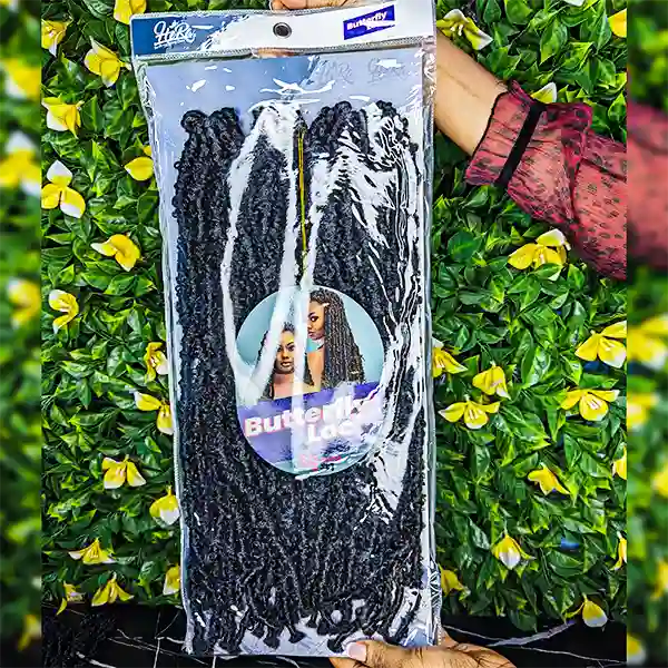 Locs butterfly taille 18 ( 45 cm ) – Image 2